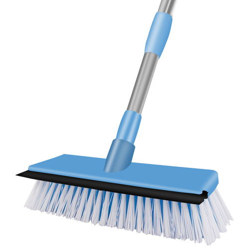 伸縮長柄刷子加寬清潔地板刷家用長柄硬毛浴室廁所刷地神器地刷